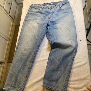 J Crew Women's Slouchy Boyfriend  Jean Bleach Wash Jeans Size 32 Denim